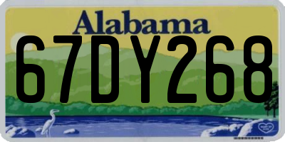 AL license plate 67DY268