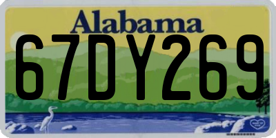 AL license plate 67DY269