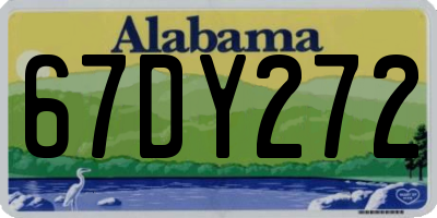 AL license plate 67DY272