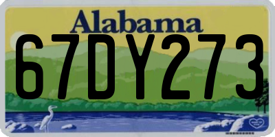 AL license plate 67DY273