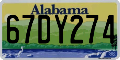 AL license plate 67DY274