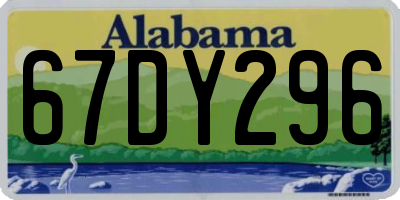 AL license plate 67DY296