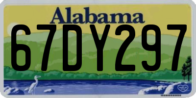 AL license plate 67DY297