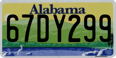 AL license plate 67DY299