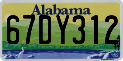 AL license plate 67DY312