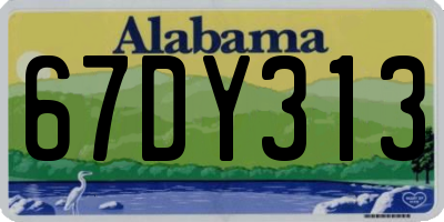 AL license plate 67DY313