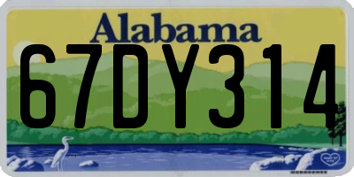 AL license plate 67DY314