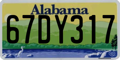 AL license plate 67DY317