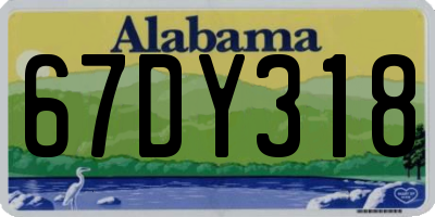 AL license plate 67DY318