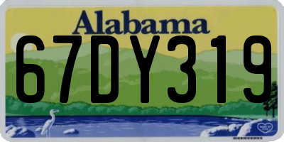 AL license plate 67DY319