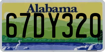 AL license plate 67DY320