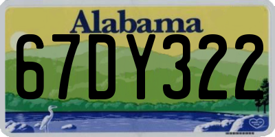 AL license plate 67DY322