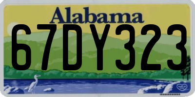 AL license plate 67DY323