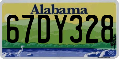 AL license plate 67DY328