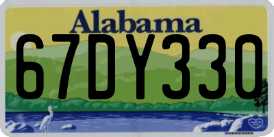 AL license plate 67DY330