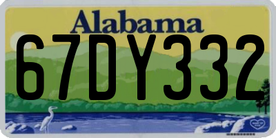 AL license plate 67DY332