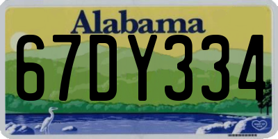 AL license plate 67DY334