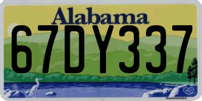 AL license plate 67DY337