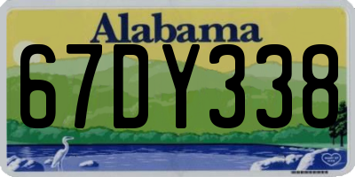 AL license plate 67DY338