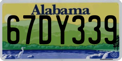 AL license plate 67DY339