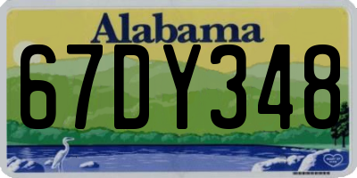 AL license plate 67DY348