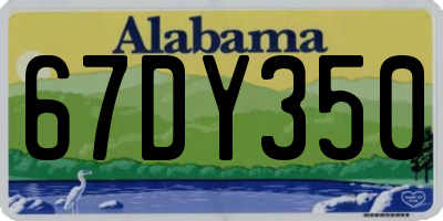 AL license plate 67DY350