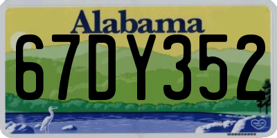 AL license plate 67DY352