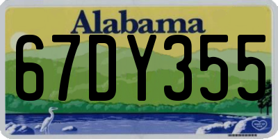 AL license plate 67DY355