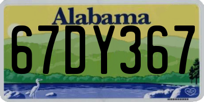 AL license plate 67DY367