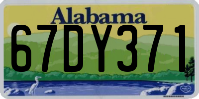 AL license plate 67DY371