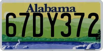 AL license plate 67DY372