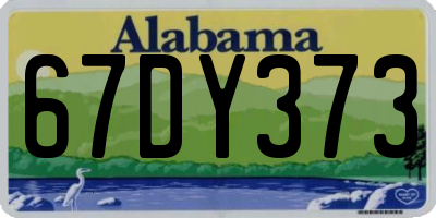 AL license plate 67DY373