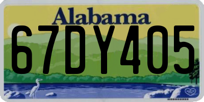 AL license plate 67DY405