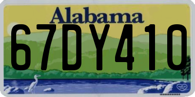 AL license plate 67DY410