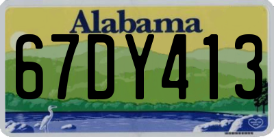 AL license plate 67DY413