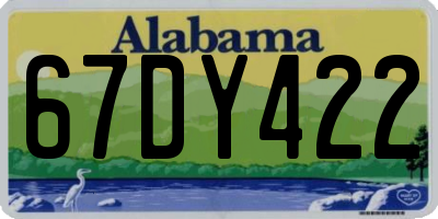 AL license plate 67DY422