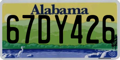 AL license plate 67DY426