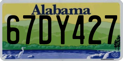 AL license plate 67DY427