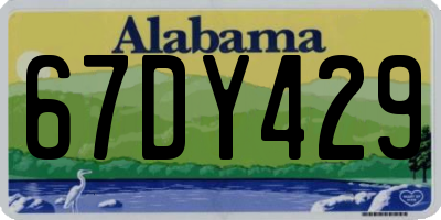 AL license plate 67DY429