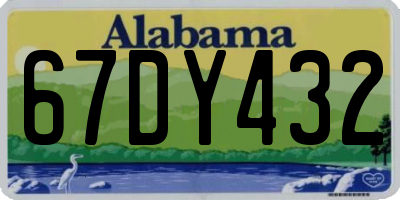 AL license plate 67DY432