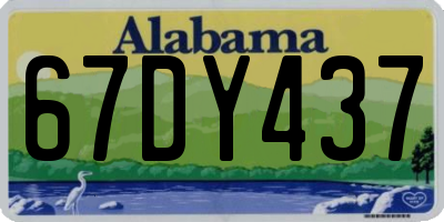 AL license plate 67DY437