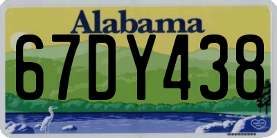 AL license plate 67DY438