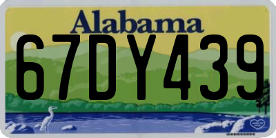 AL license plate 67DY439