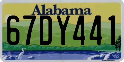 AL license plate 67DY441