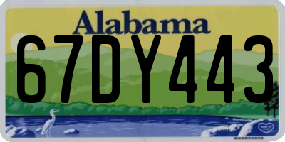 AL license plate 67DY443