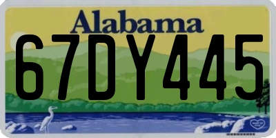 AL license plate 67DY445