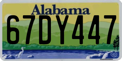 AL license plate 67DY447