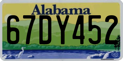 AL license plate 67DY452