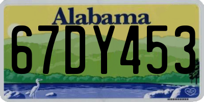 AL license plate 67DY453