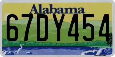 AL license plate 67DY454